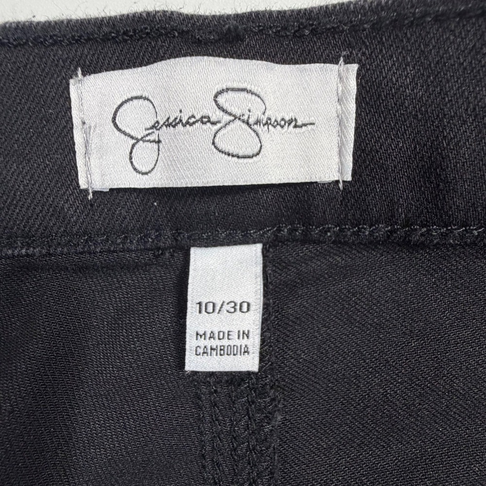 Jessica Simpson Boot Cut Jeans Womens 10/30 Black Rinse High Rise Stretch Denim - Picture 5 of 11